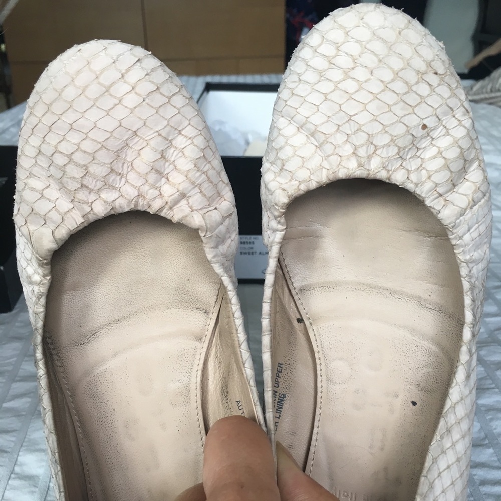 J Crew Cece snakeskin ballet flats. Sz 7